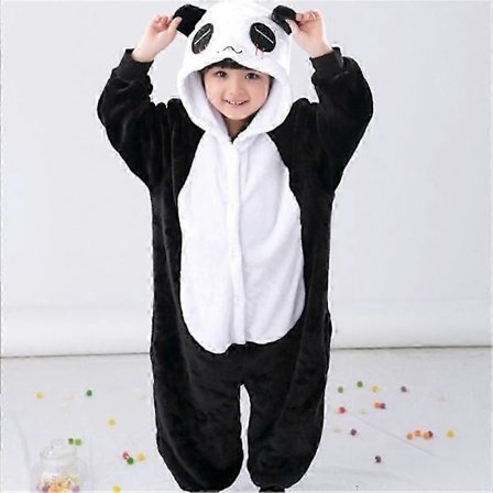 Børne Unisex Onesie Pyjamas Nattøj, Halloween Dyre Cosplay Heldragt Sovetøj Hætteknap Loungewear-2025-lingling}