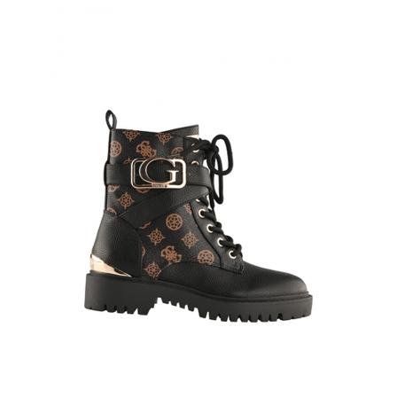 Guess, Lace-up Boots Zwart, Dames, Maat:36 EU,leer