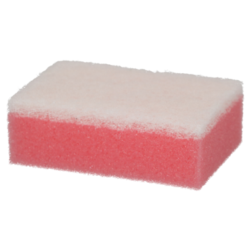 KJØKKENSVAMP ROSA/HVITE LITEN