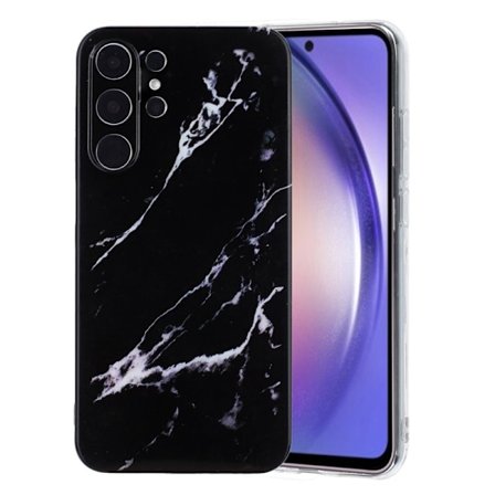 Mobilskal till Samsung Galaxy S26 Ultra Marmor Mönster TPU - Svart