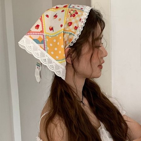 Flower Triangle Hårband Triangel Pannband 5 5