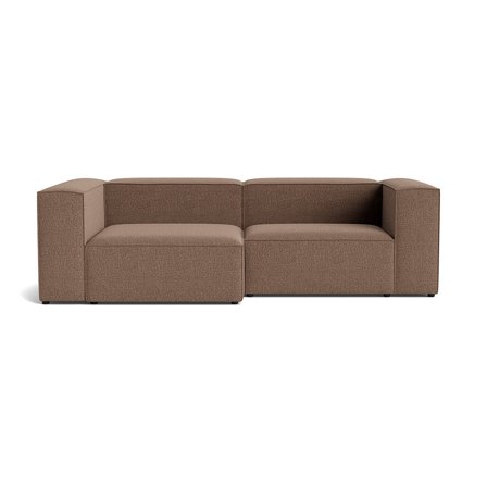 Lissabon Chaiselongue-Sofa, links | 260 cm in Nordic Braun, modernes Design mit vielen Schaumstoffschichten und einem sehr stabilen Rahmen