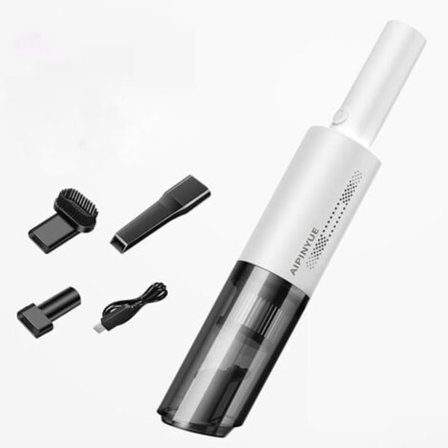 Sladdlös handhållen dammsugare, bärbar bilsugare, stark sugkraft, 120 watt våt- och torrdammsugare