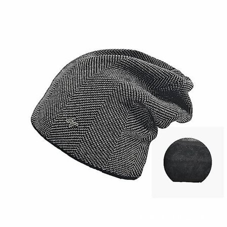 Vinter Fløjls Varm Strikket Hue Til Kvinder Mænd Udendørs Cykling Skiløb Hue