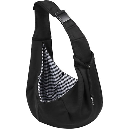 Handsfree-lemmikkikantolaukku pienille ja keskikokoisille lemmikeille, enintään 7,5 kg, musta