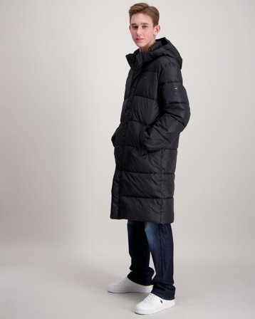 Tommy Hilfiger ESSENTIAL PADDED PARKA Schwarz Jacken Jungen - Kids Brand Store