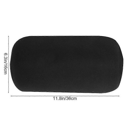 2 st Cylinderkudde Enfärgad Nackkudde Bedårande Gosedjurskudde (svart)-Perfet