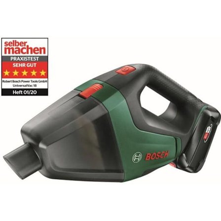 BOSCH sladdlös handdammsugare - UniversalVac18 SET 1 batteri 2,5 Ah