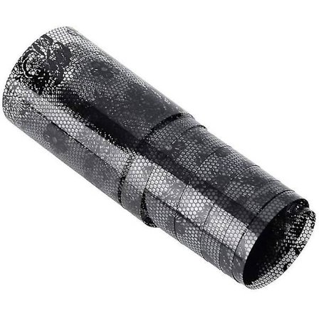 3D Rull Svarte Blomsterblonder Neglekunst Overføringsfolie Klistremerker