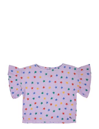 Multicolor Stars Woven Top T-shirts Short-sleeved Lilla Bobo Choses*Betinget Tilbud