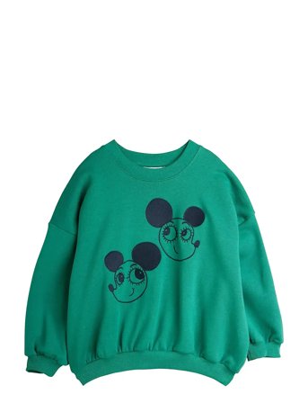 Mini Rodini Ritzratz Emb Sweatshirt - Green - 116/122