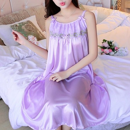 Sexigt nattlinne med axelband, dam sovplagg, nattklänning, loungekläder, sommarklänning, hemmakläder