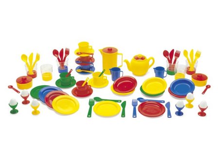 DANTOY Stort matset 72 delar - Lyreco - Skola och förskola - Lekmaterial - Kök och matlek