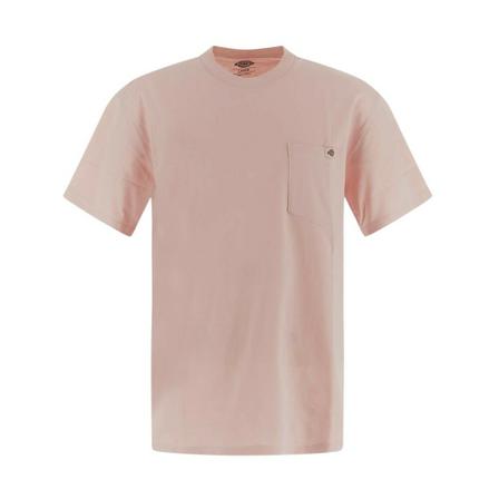 Dickies, T-shirt in cotton with chest pocket Roze, Heren, Maat:L
