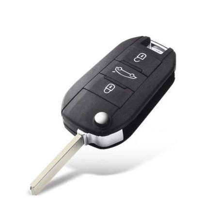 3-knappars Nyckel till Peugeot/Citroen