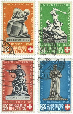 Schweiz 1940 - MICHEL 364/67 - Stemplet