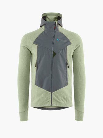 Klättermusen Hugin Zip Hettegenser Herre - Sea Foam-Teal Grey - XL