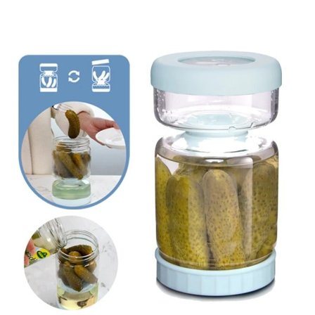 Glass Kimchi krukke Mat flaske oppbevaring kjøkken arrangør fermentering pickles krukke tørr og våt dispenser tank