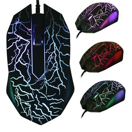 LED Gaming Mus USB Kabel - RGB Lights