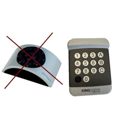 Novo Digy King Gates - Koodinäppäimistö - 4 kanavaa - 433,92 MHz - 2 vuoden takuu - IP 54