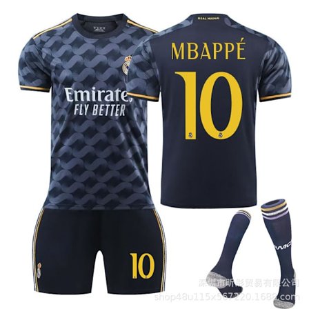 2324 Real Madrid bortetrøye-Kylian Mbappe+strømper