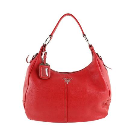 Prada Vintage pre-owned Tas Vitello , Rood , Dames , Maat: ONE Size Vintage Tassen