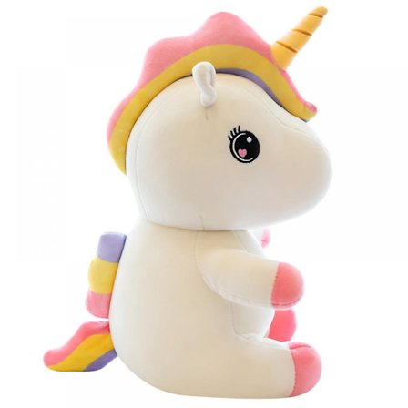 Mjukdjur, Enhörningsleksaker Plysch, Stor Regnbåge Rosa Enhörning Gosedjur, Söta Enhörnings Barnkalas Dekorationer, Stora Enhörningsgåvor för Flickor