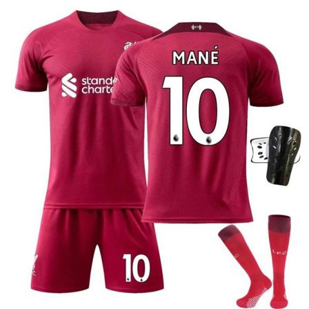 Fotbollsset Fotbollströja Liverpool Med Fotbollsstrumpor Och Ben #10 16