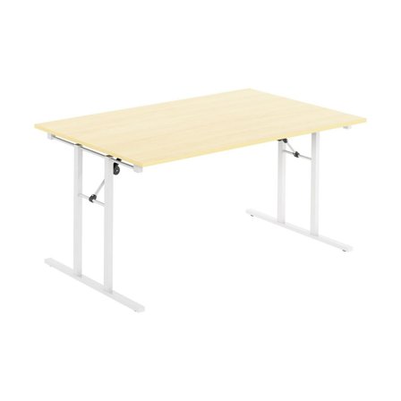 DENORD DESIGN Fällbord 1600x800x730x25 björk/vit - Lyreco - Kontorsmöbler och inredning - Bord och hurtsar - Fällbord