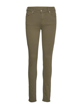 D-Roisin Trousers Skinny Farkut Vihreä Diesel Women