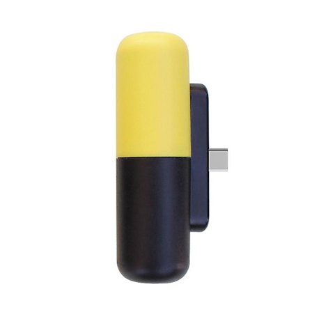 Kapsel Powerbank Ultra-tunn Mini Kompakt Trådlös Bärbar