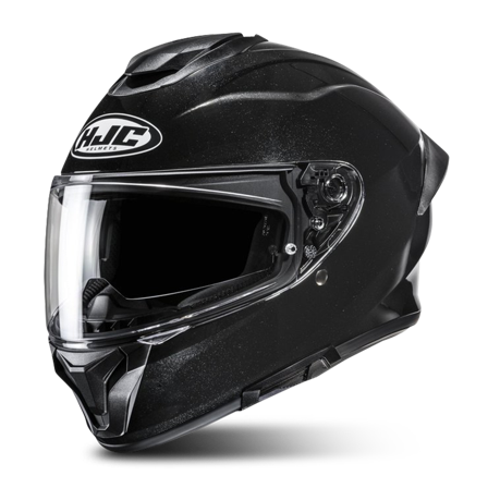 Helhjelm HJC C71 Ensfarget Svart M