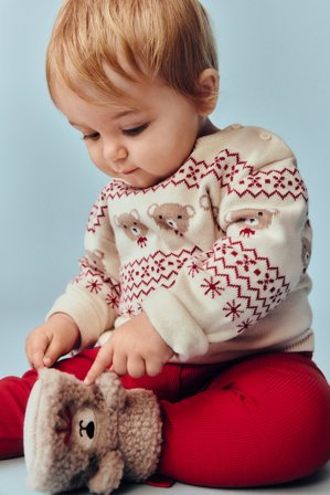 Kappahl | Tossor med julmotiv | Beige