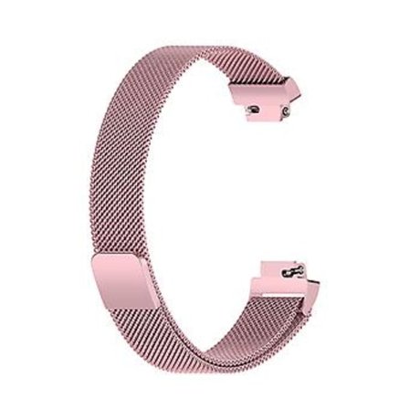 Milanese Armband till Fitbit Inspire 2, Storlek L (Roséguld)