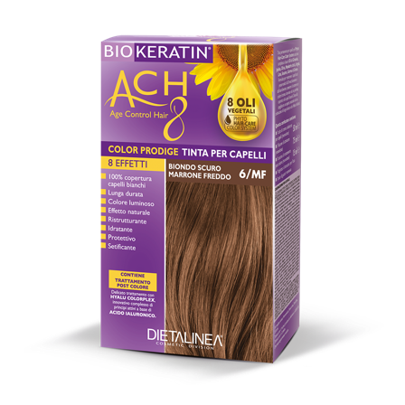 Biokeratin ACH 8 Kit Tinta Per Capelli 6/MF Biondo Scuro Marrone