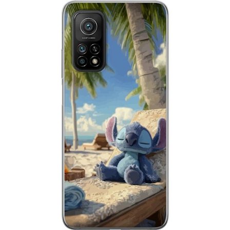 Kompatibelt Mobildeksel til Xiaomi Xiaomi Mi 10T Pro 5G Disney Stitch klemmer skilpadde tropisk strand