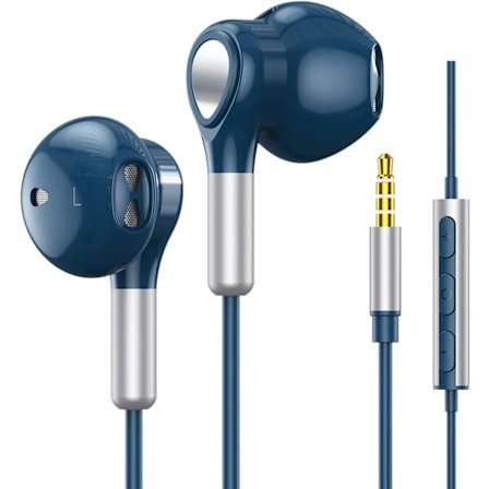 Trådbundna hörlurar, Trådbundna In-Ear Hörlurar, In-Ear Hörlurar med 3,5 mm Jack, Trådbundna Hörlurar med Mikrofon och Volymkontroll