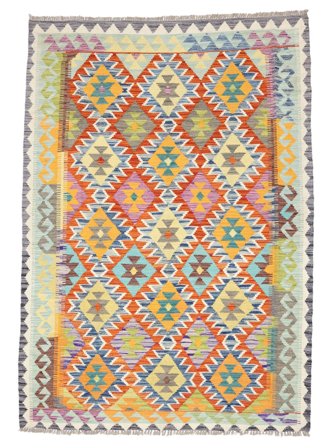 Oriental Kilim Afghan Old Style Rug 156X215 Wool, Afghanistan