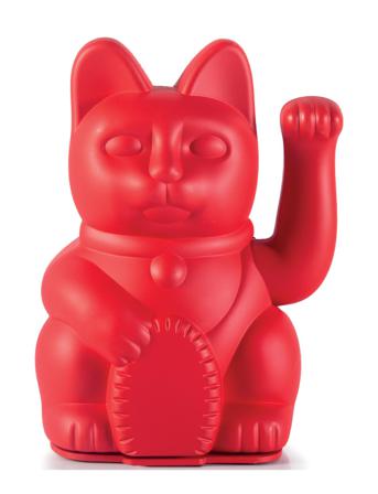 Maneki-Neko - Lucky Cat Home Decoration Röd Donkey