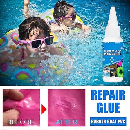 30 ml Uppblåsbar Pool Reparationslim Vattentätt PVC Poollagningslim Vinyl Liner Pool Reparationslim för Vattensängar
