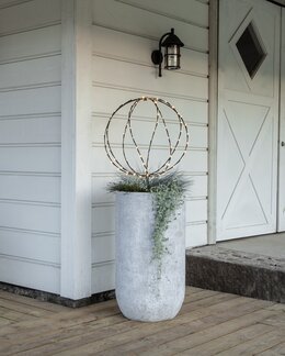 Utomhusdekoration Sphere Svart - 50x64 cm - Star Trading