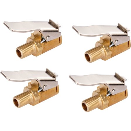 4-osainen 8 mm:n auton rengasventtiilisovitin, messinkinen täyttöventtiilin liitin auto- tai kuorma-auton renkaaseen, sopii pneumaattiseen 