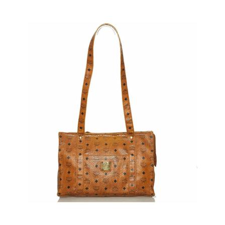 MCM Pre-owned, Pre-owned Shoulder Bags Bruin, Dames, Maat:ONE Size