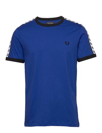 Taped Ringer T-Shirt T-shirts Short-sleeved Blå Fred Perry