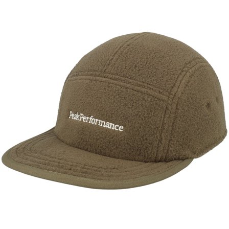 Peak Performance - Grön 5panel Keps - Fleece Cap Meadow Moss 5-Panel @ Hatstore