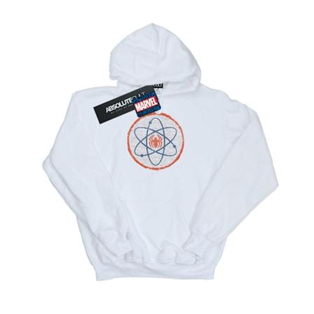 Marvel Dam/Kvinnor Spider-Man Atom Hoodie L Vit White L