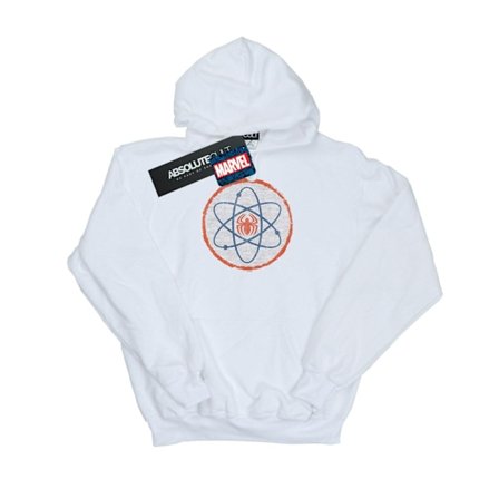 Marvel Dam/Kvinnor Spider-Man Atom Hoodie L Vit