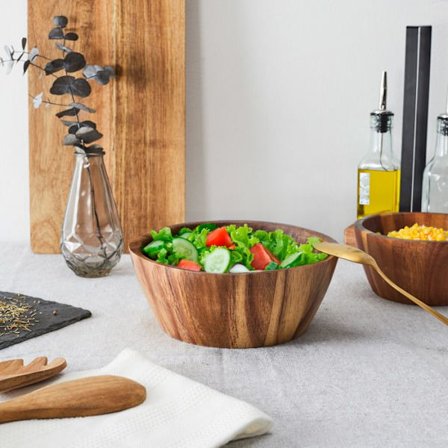 Skål - Heminredningsfabrik - Akacia - Brun - ø20 Cm