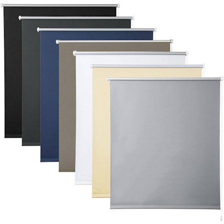 Rootz Grey Roller Blind - ikkunan sävy - Sun Blocker - UV -suoja - 120x120cm - kosteudenkestävä - helppo asennus