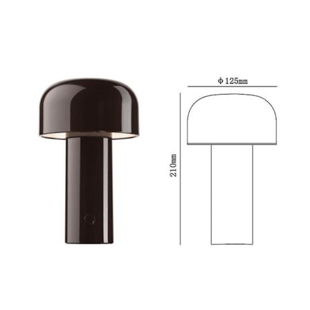 Mushroom Table Lamp Usb Rechargeable Bedside Lamp Design Sense Bedroom Decoration Atmosphere Night Lamp